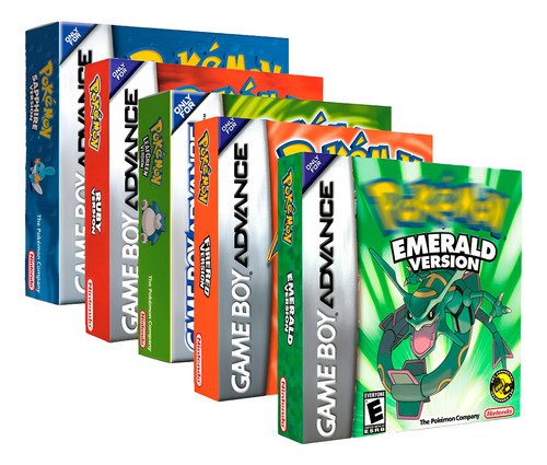 Pokémon Colección 5 Juegos Gba Juego Físico En Caja