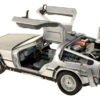 Modelo a escala 1/24 del DeLorean de Volver al Futuro II, máquina del tiempo en metal coleccionable