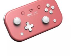 Control 8bitdo Lite 2 inalámbrico Bluetooth color rosa para Nintendo Switch y dispositivos compatibles