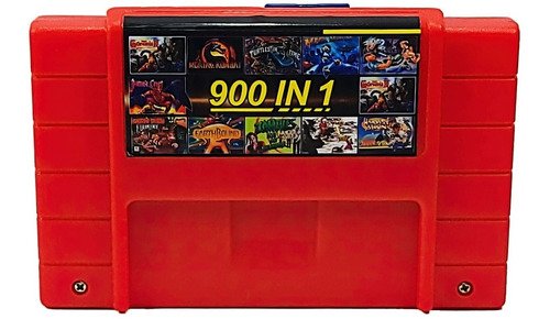 Cartucho Multijuegos Snes 900 En 1 Mario Sunset Riders Zelda