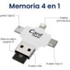 Memoria de 1 terabyte compatible con dispositivos Lightning, Android, PC, USB-C, iOS y MicroUSB para ampliar almacenamiento