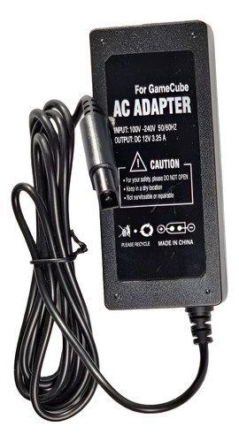 Adaptador de corriente original para Nintendo Gamecube que reemplaza la necesidad de pilas, compatible con consolas GC