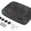 Carcasa transparente negra para PlayStation 1 que permite renovar el aspecto de tu consola clásica con estilo moderno