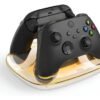 Base de carga doble 8bitdo para controles xbox con sistema magnético, carga simultánea y protección contra sobrecarga