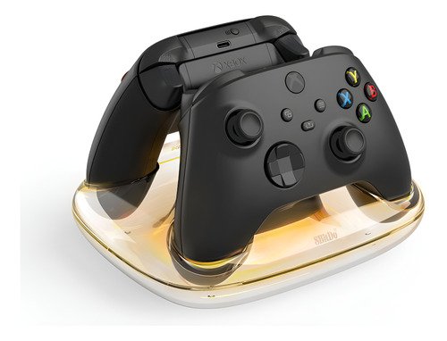 Base de carga doble 8bitdo para controles xbox con sistema magnético, carga simultánea y protección contra sobrecarga