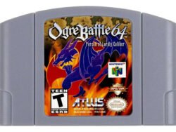 Juego retro Ogre Battle 64 Person of Lordly Caliber para consola Nintendo 64, estrategia y rol con combates tácticos
