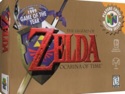 Protector de plástico laminado para conservar cajas de juegos retro como The Legend of Zelda Ocarina of Time