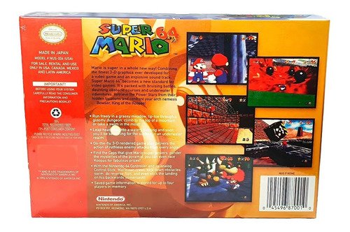 Super Mario 64 Físico En Caja Con Manual Nintendo 64