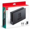 Dock Nintendo Switch conectado a TV HD mostrando juego en 1080p con carga simultánea