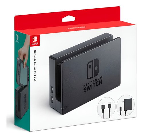 Dock Nintendo Switch conectado a TV HD mostrando juego en 1080p con carga simultánea