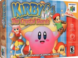 Protector de plástico laminado para conservar cajas de juegos retro Kirby 64 en perfecto estado