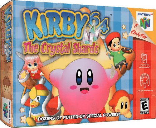 Protector de plástico laminado para conservar cajas de juegos retro Kirby 64 en perfecto estado