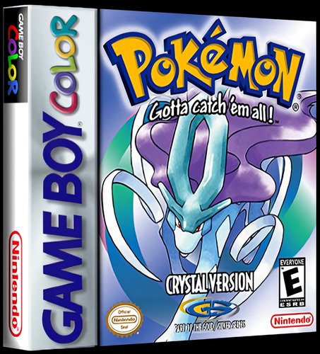 Pokémon Crystal Versión Game Boy Nuevo En Caja Con Acrílico