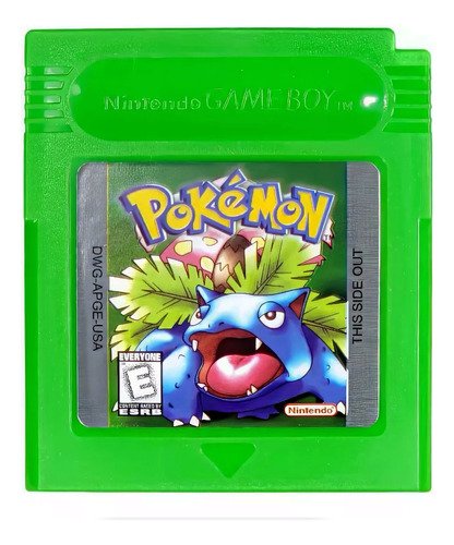 Pokémon Green Versión Game Boy Nuevo En Caja Con Acrílico