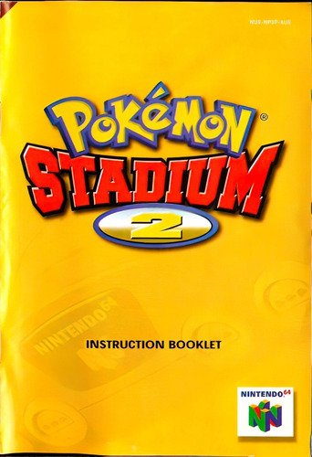 Pokémon Stadium 2 Físico En Caja Con Manual Nintendo 64