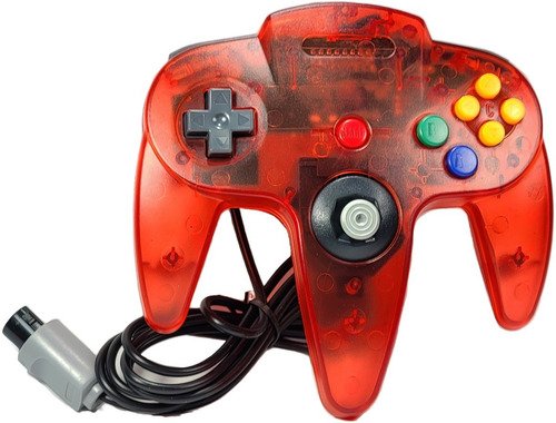 Control original para Nintendo 64 disponible en múltiples colores vibrantes, compatible con todas las consolas N64