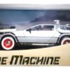 Modelo a escala 1/24 del DeLorean Time Machine de Volver al Futuro 3, réplica metálica coleccionable con detalles fieles a la película
