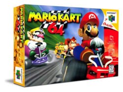 Protector de plástico laminado para conservar cajas de juegos retro de Mario Kart en perfecto estado