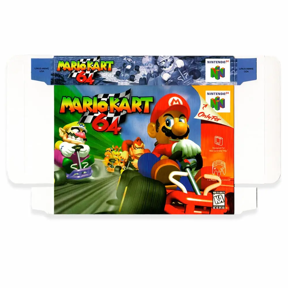 Protector-mario-kart-64_04 Protector kit manual, caja y protector acrilico Mario Kart N64