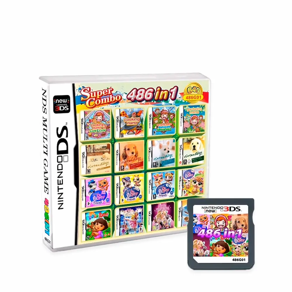Juegos Nintendo 486 En 1 Para Nintendo NDS/ND-SI/2D-S/3D-S/ND-SI