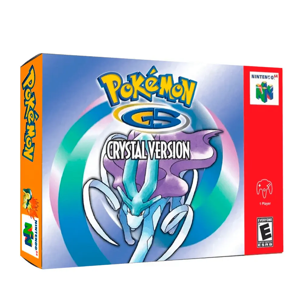 pokemon-cristal-n64_01 Juego Pokémon Crystal Version para Nintendo 64, cartucho original que permite revivir la experiencia clásica de Pokémon en consola