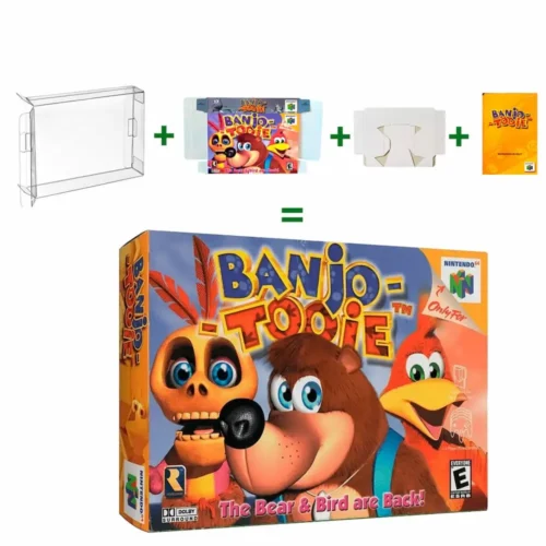 Protector kit manual, caja y protector acrilico Banjo Tooie N64