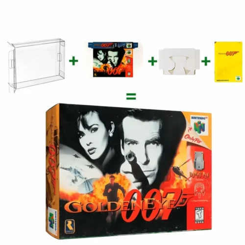 Protector kit manual, caja y protector acrilico Goldeneye 007