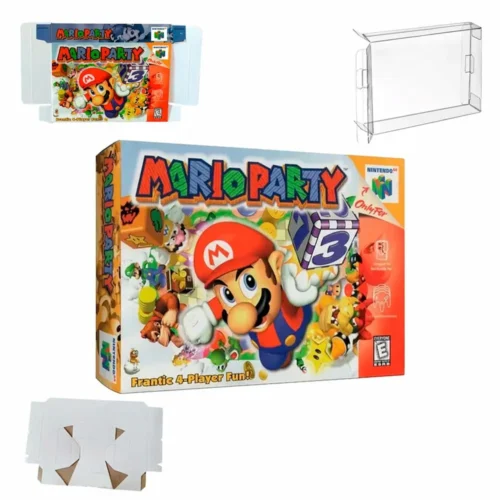 Protector kit manual, caja y protector acrilico Mario Party 1