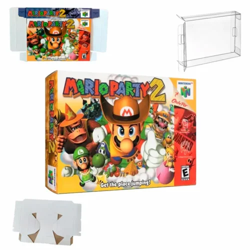protector-mario-party-2_05 Protector kit manual, caja y protector acrilico Mario Party 2