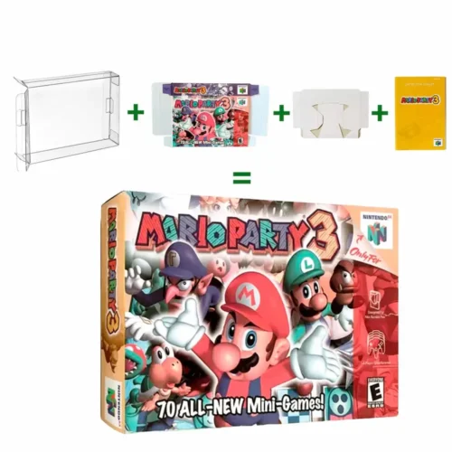 protector-mario-party-3_06 Protector kit manual, caja y protector acrilico Mario Party 3