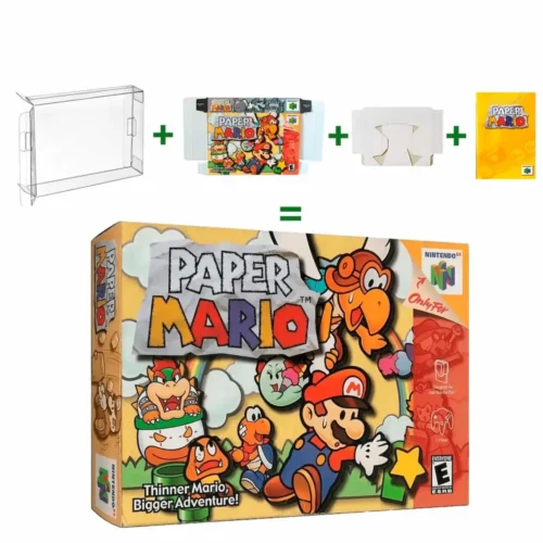 Protector Kit Manual, Caja y Protector Acrilico Paper Mario N64