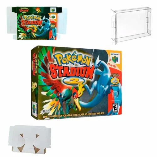 protector-pokemon-stadium-2_03 Protector kit manual, caja y protector acrilico Pokemon Stadium 2 N64