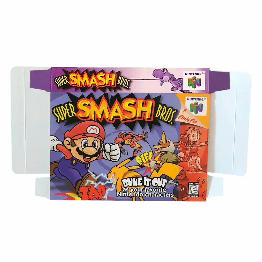 protector-super-smash-bros_04 Protector Kit Manual, Caja y Protector Acrilico Super Mario Smash Bros N64