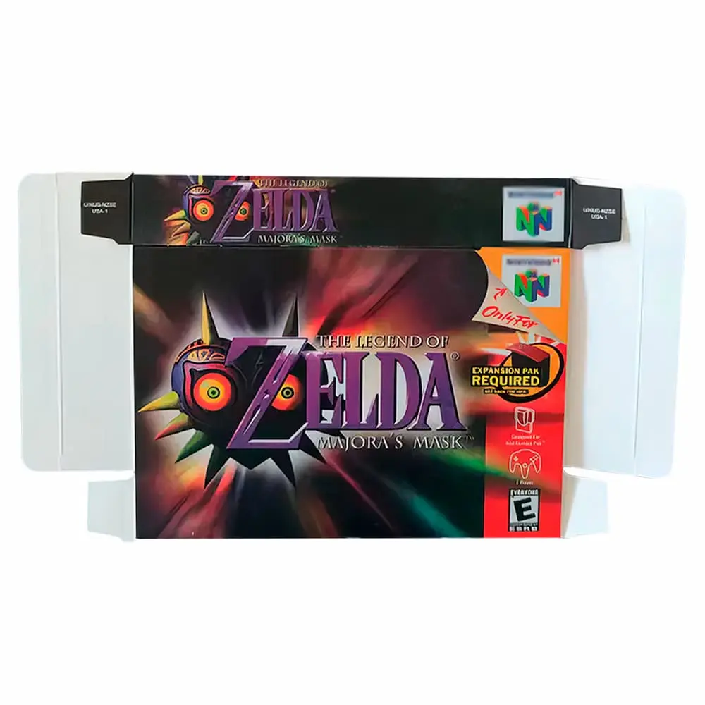 protector-zelda-majora_04 Protector Kit Manual, Caja y Protector Acrilico The Legend Of Zelda: Majora´s Mask N64