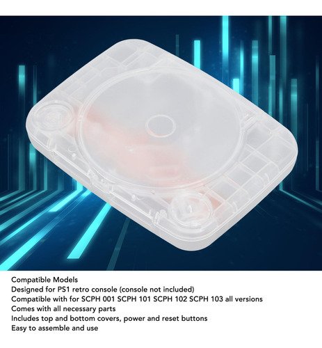 D_600331-MLM88259725509_072025-O.jpg Carcasa Verde Transparente Consola Ps1 Renueva Tu Consola