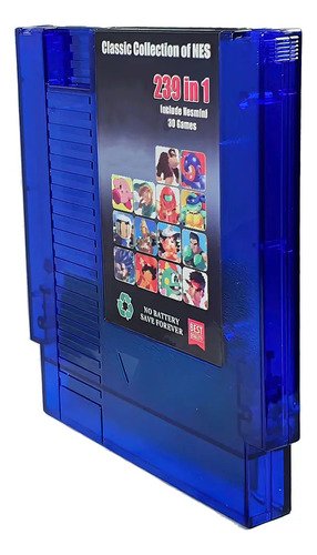 Cartucho físico NES con colección de 150 juegos clásicos de 8 bits, incluye batería para guardar progreso en partidas