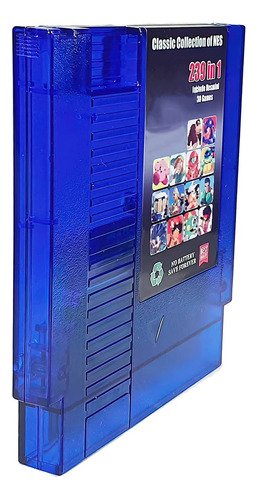 Cartucho de videojuegos NES con 150 títulos clásicos y batería integrada para guardar progreso, compatible con consolas originales