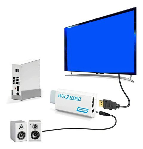 Adaptador Wii Conectar Hdmi 1080p Convertidor Audio Y Vídeo