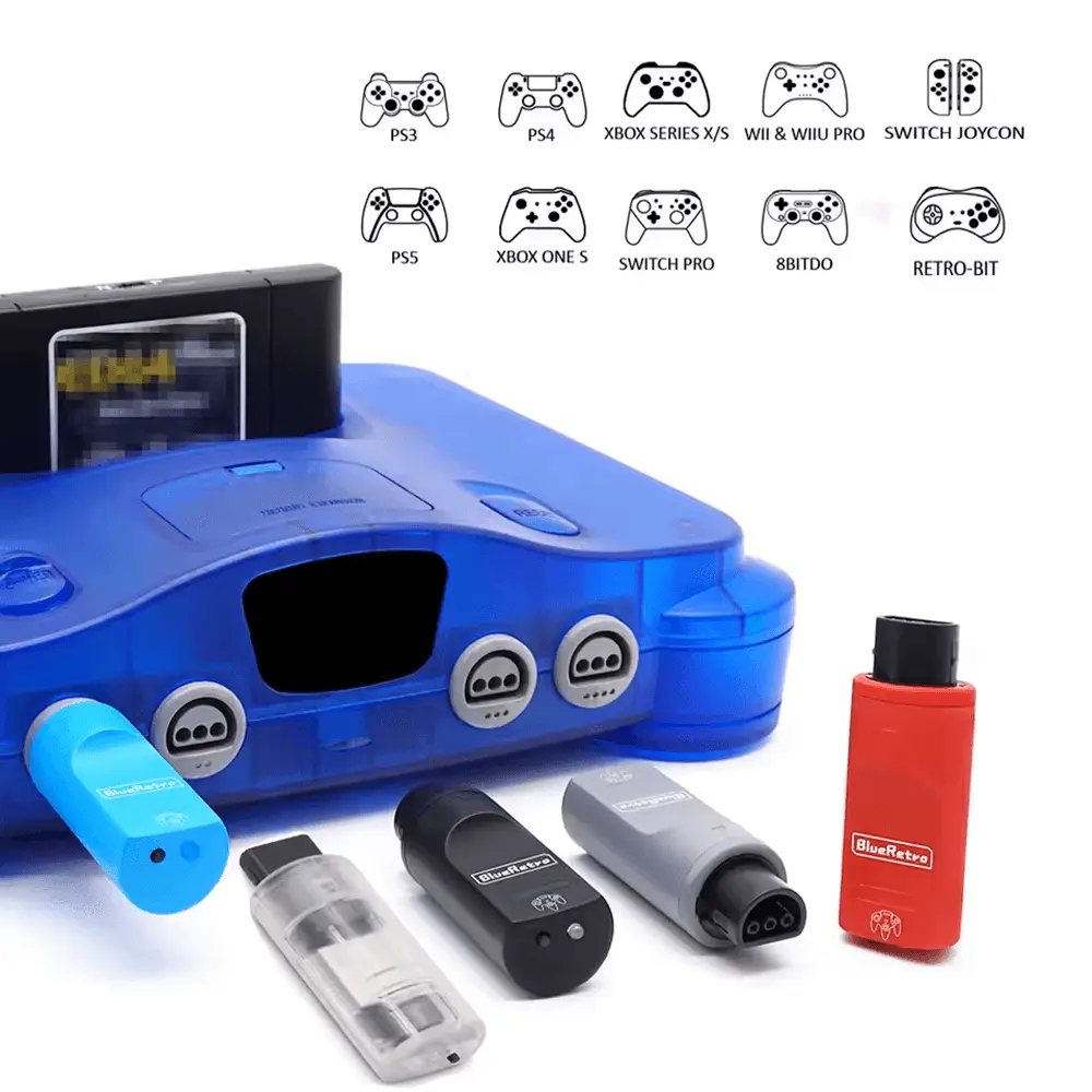 Adaptador Inalambrico Blueretro 1 Mando para Nintendo 64