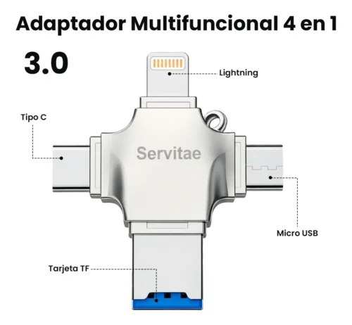 Memoria 2tb Lightning Android Pc Usb-c Ios Microusb 2 Tera