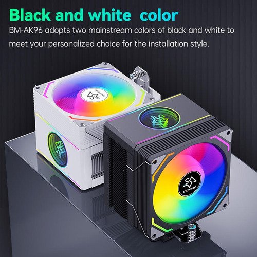 Disipador Holo Ventilador CPU RGB Snowman con efecto holográfico y luces RGB personalizables, ideal para mantener fresco tu procesador durante gaming intenso
