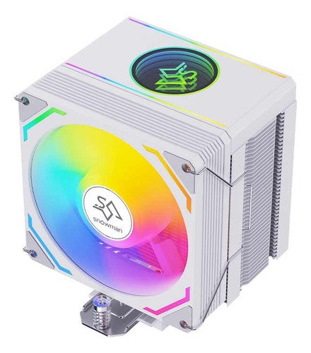 Disipador Holo Ventilador CPU RGB Snowman con efecto holográfico y luces RGB personalizables, ideal para mantener fresco tu procesador durante gaming intenso
