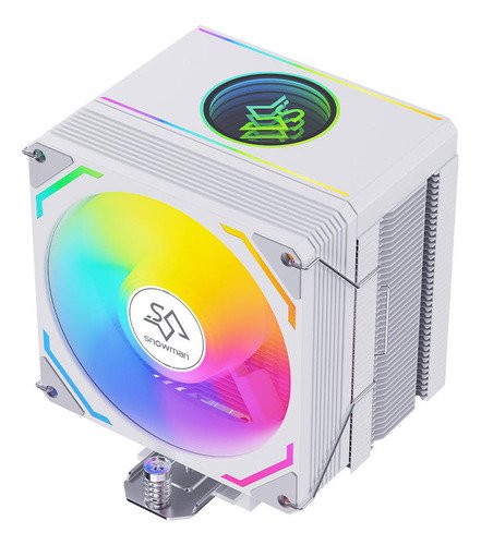 Disipador Holo Ventilador CPU RGB Snowman con efecto holográfico y luces RGB personalizables, ideal para mantener fresco tu procesador durante gaming intenso