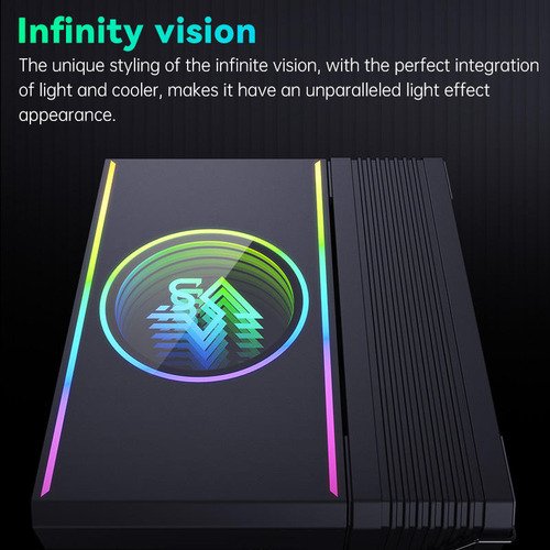 Disipador Holo Ventilador CPU RGB Snowman con efecto holográfico y luces RGB personalizables, ideal para mantener fresco tu procesador durante gaming intenso