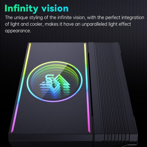 Disipador Holo Ventilador CPU RGB Snowman con efecto holográfico y luces RGB personalizables, ideal para mantener fresco tu procesador durante gaming intenso