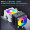 Disipador Holo Ventilador CPU RGB Snowman con efecto holográfico y luces RGB personalizables, ideal para mantener fresco tu procesador durante gaming intenso