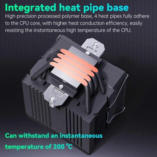 Disipador Holo Ventilador CPU RGB Snowman con efecto holográfico y luces RGB personalizables, ideal para mantener fresco tu procesador durante gaming intenso