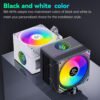 Disipador Holo Ventilador CPU RGB Snowman con efecto holográfico y luces RGB personalizables, ideal para mantener fresco tu procesador durante gaming intenso