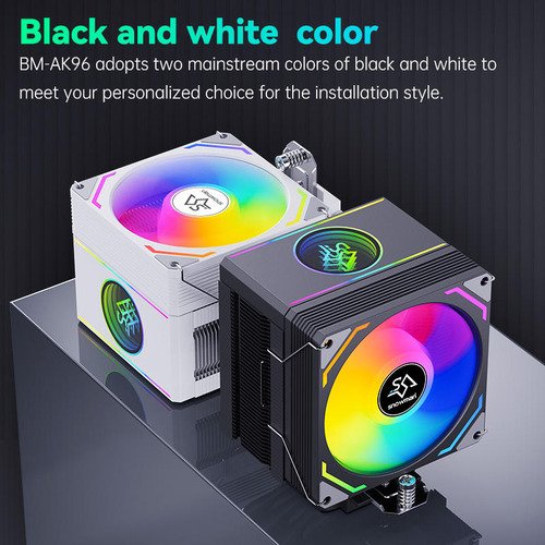 Disipador Holo Ventilador CPU RGB Snowman con efecto holográfico y luces RGB personalizables, ideal para mantener fresco tu procesador durante gaming intenso