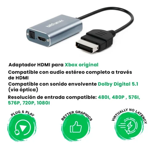 HDMIXboxClasic_img_06.webp Cable Adaptador Conversor HDMI XBOX Clasico